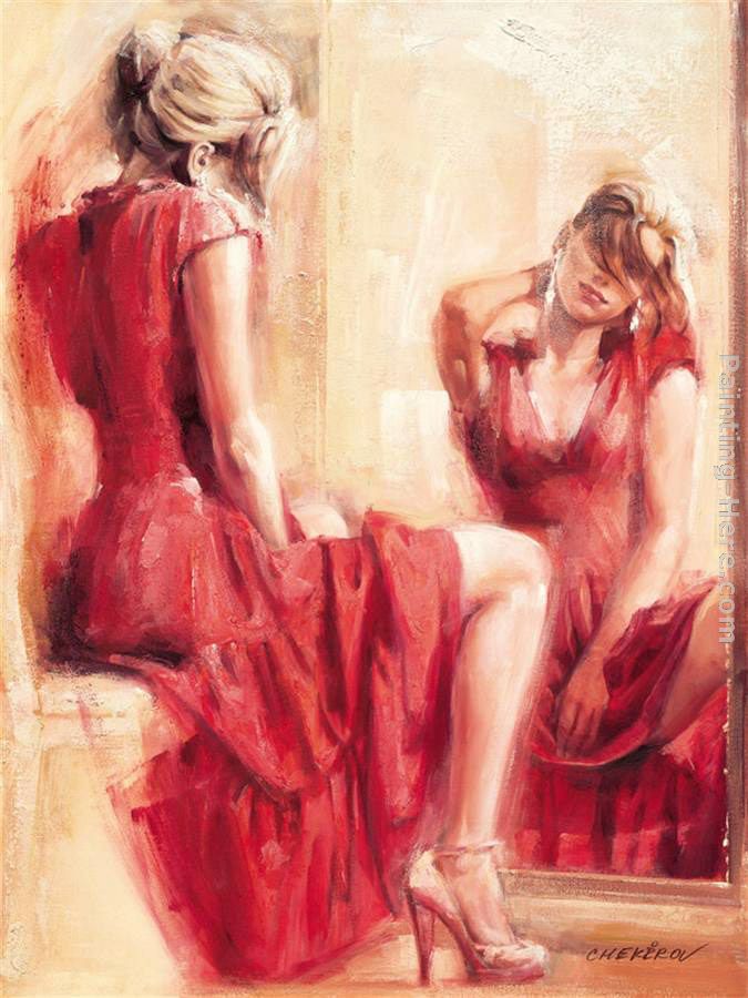 The Mirror painting - Talantbek Chekirov The Mirror art painting